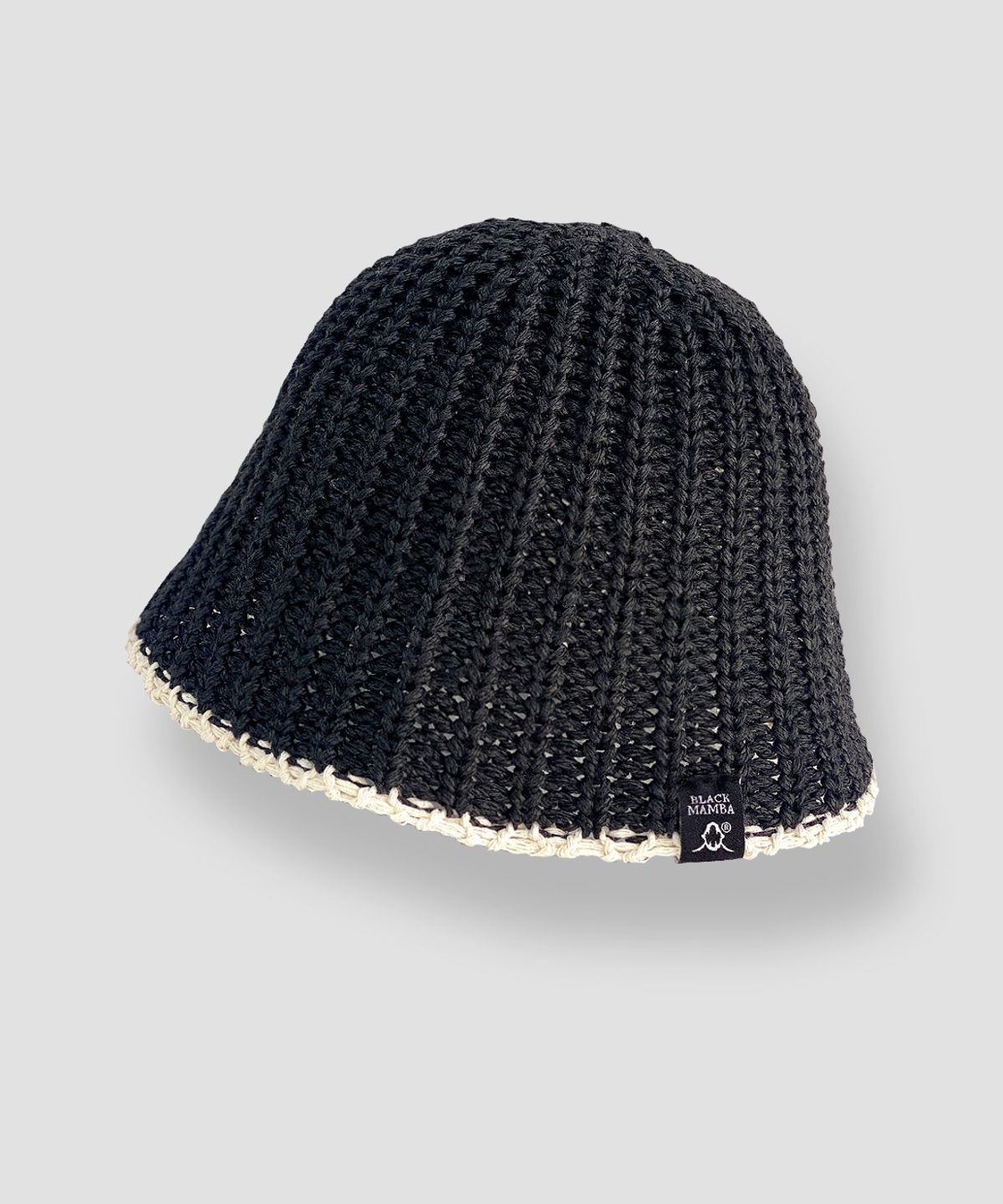 블랙맘바(BLACKMAMBA) 코프 라운드 라피아햇 (3color)