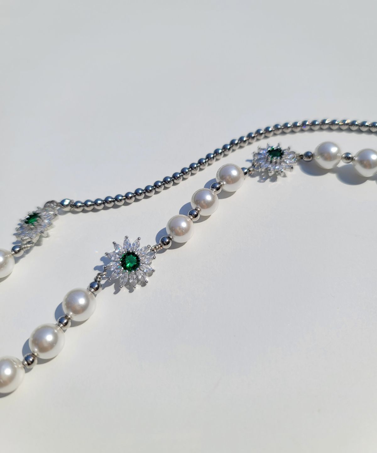 에이지47(AG47) 23-Necklace49 Green Daisy Choker