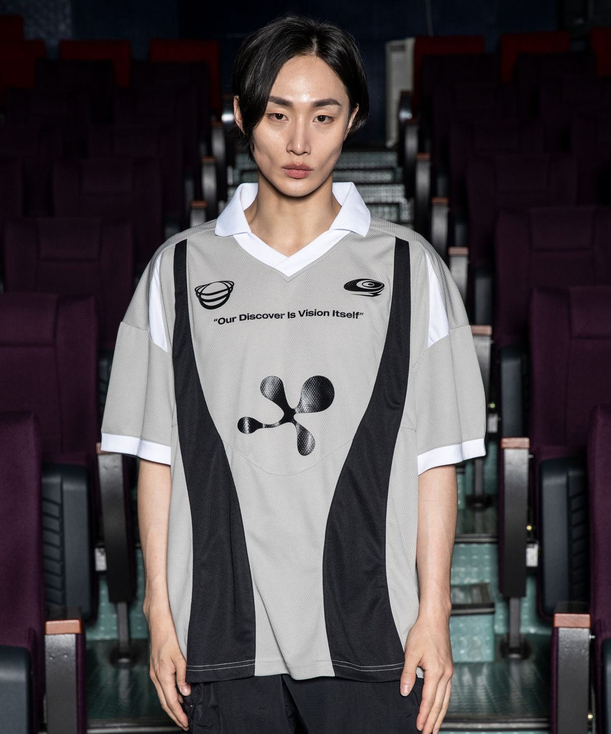 글랙(GLACK) GT029 텐타클 칼라 팀져지 (GRAY)