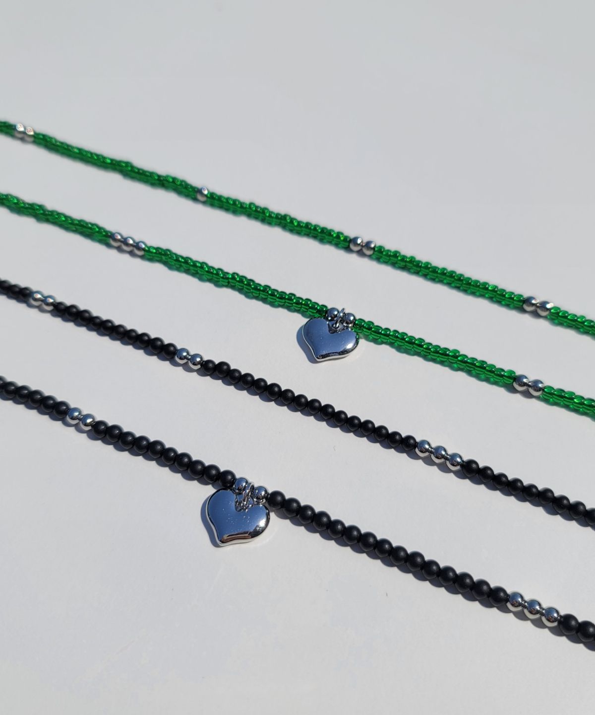 에이지47(AG47) 23-Necklace51 Onyx Bead Heart Pendant