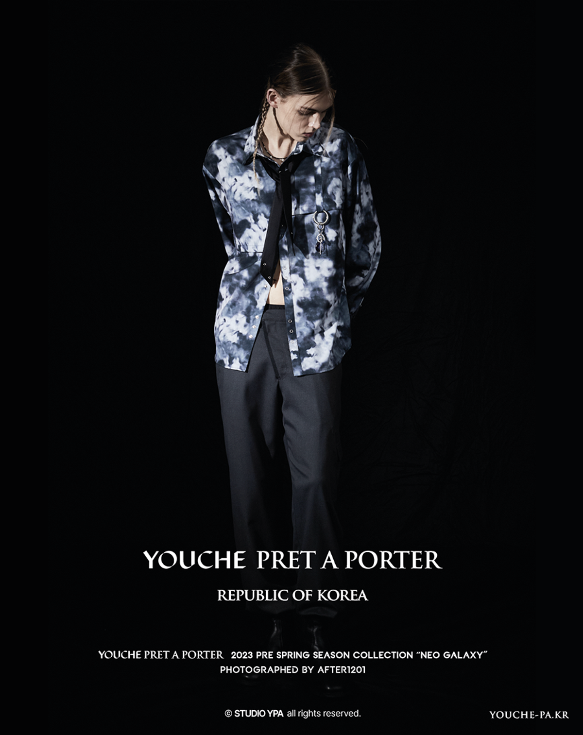 유체 프레타 포르테(YOUCHE PRET A PORTER) 엔엑스 플랩 카고 트라우저 차콜