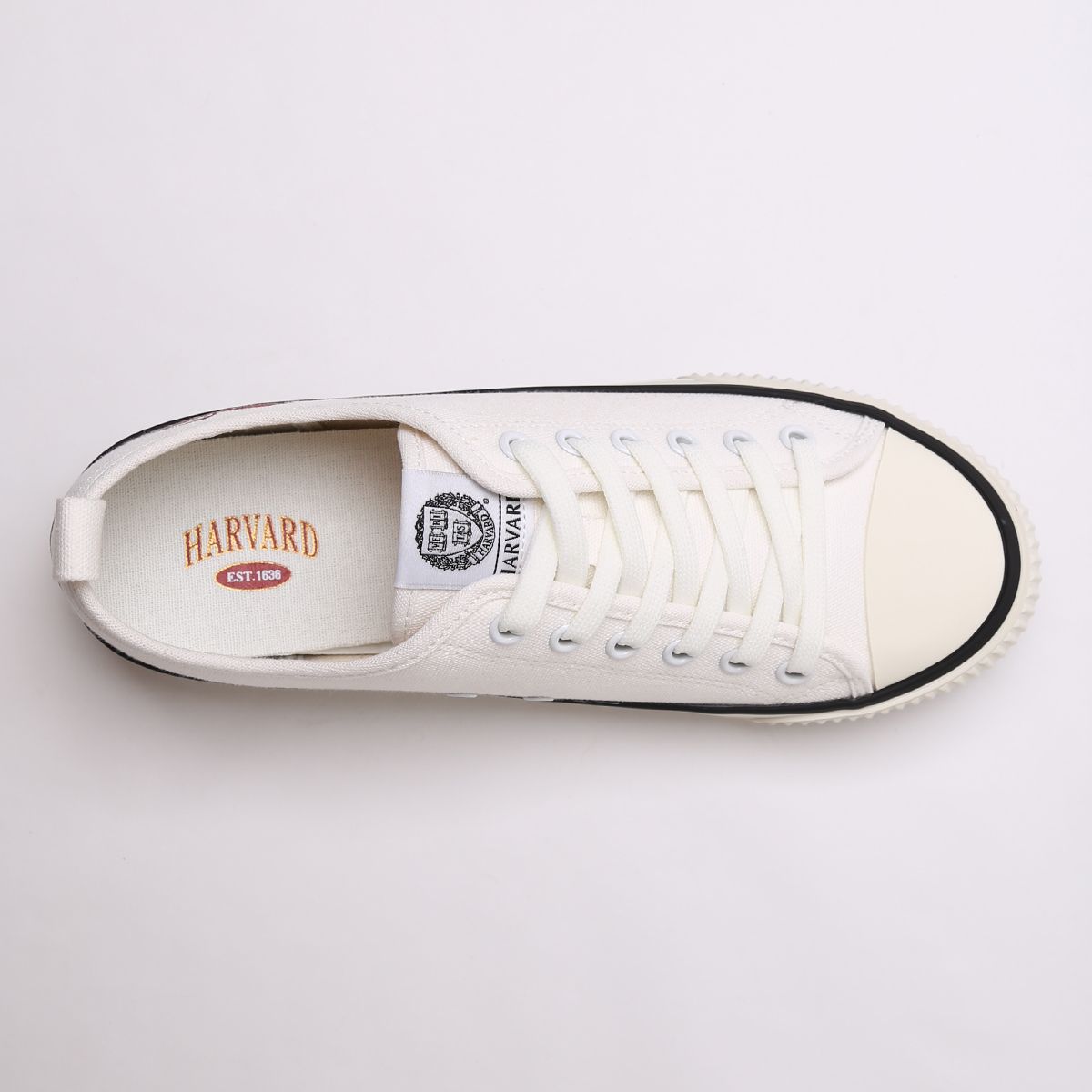 하버드 슈즈(HARVARD SHOES) 스킬라 캔버스 스니커즈 화이트
