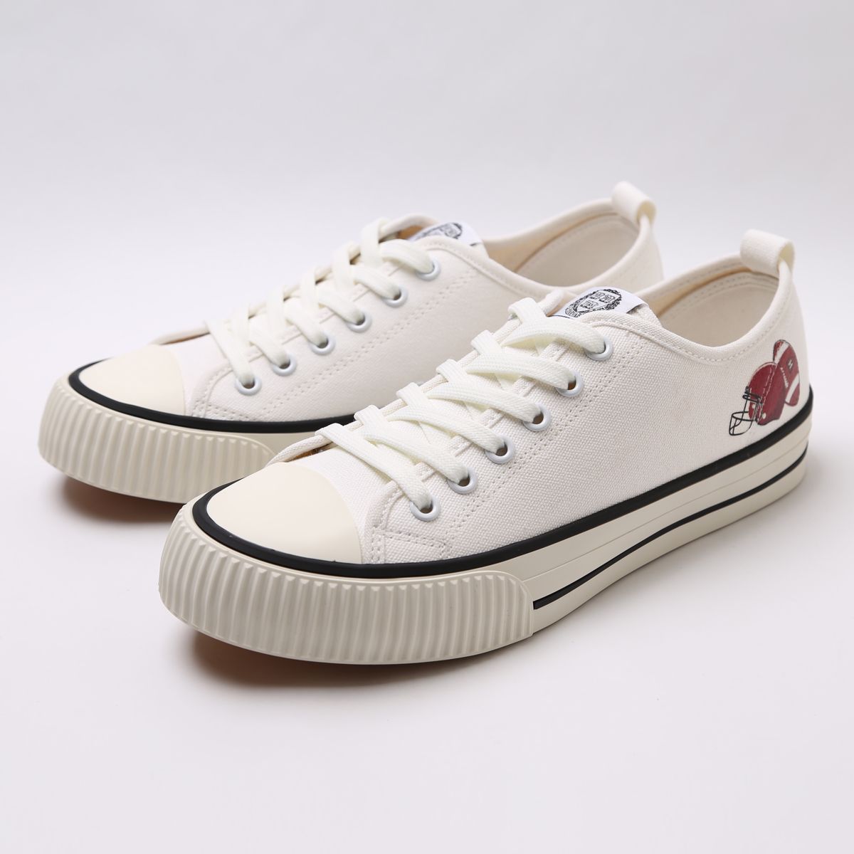 하버드 슈즈(HARVARD SHOES) 스킬라 캔버스 스니커즈 화이트