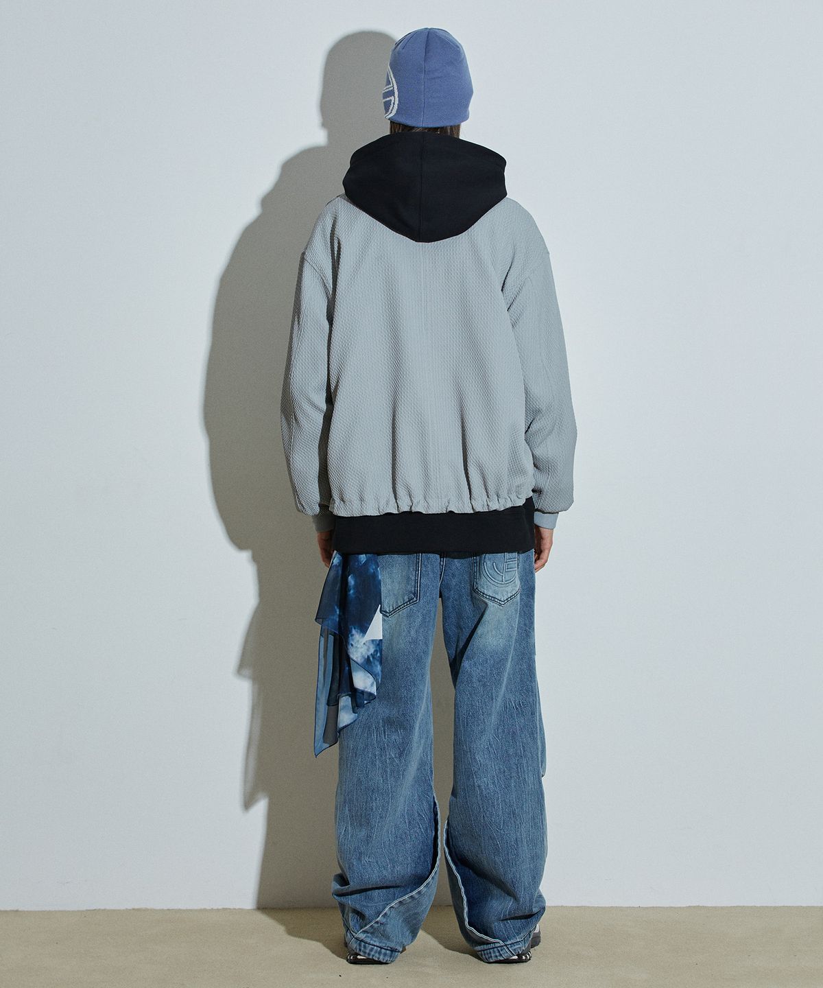 아이돈워너셀(IDWS) RHOMBUS CONTRACTION MA-1 GRAY