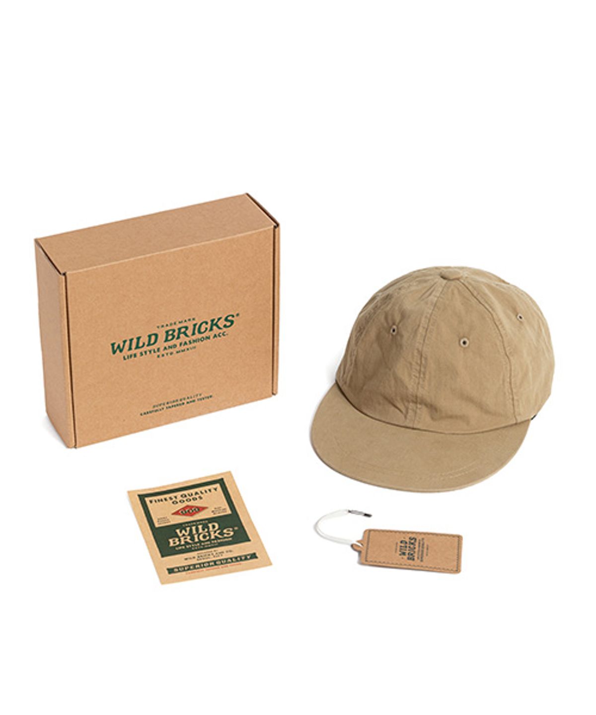 와일드 브릭스(WILD BRICKS) CN FLAT BRIM CAP (beige)
