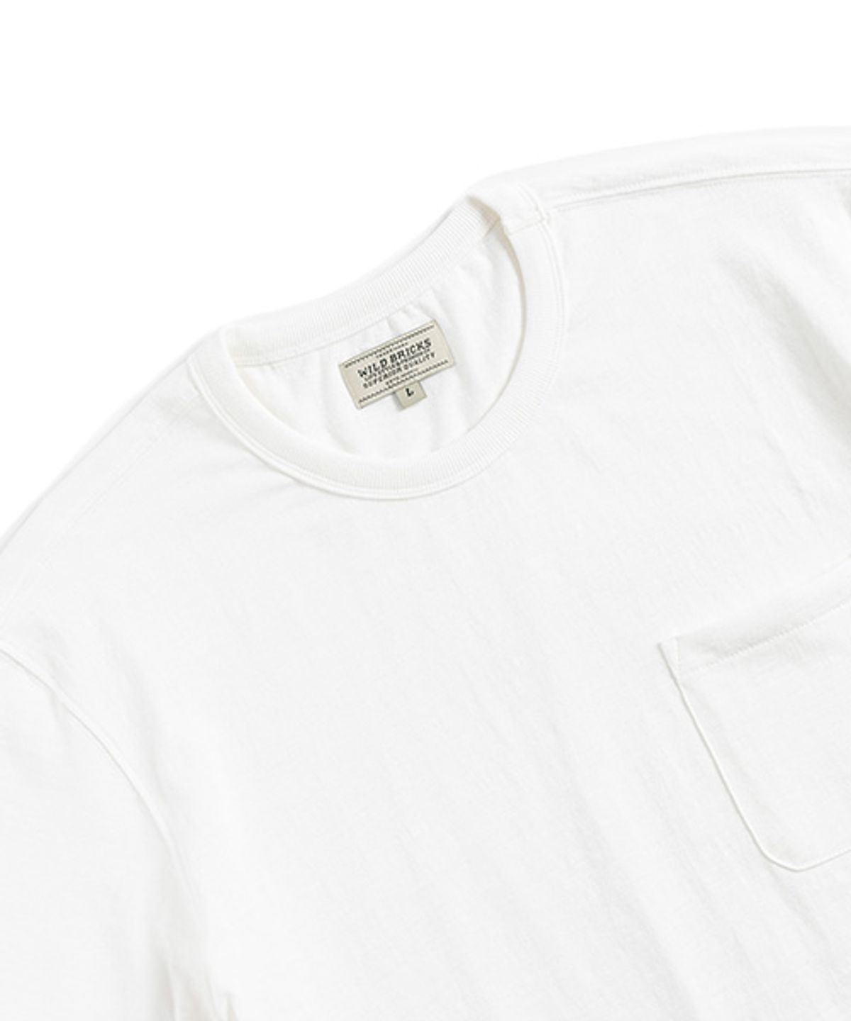 와일드 브릭스(WILD BRICKS) SB ESSENTIAL POCKET T-SHIRT (white)