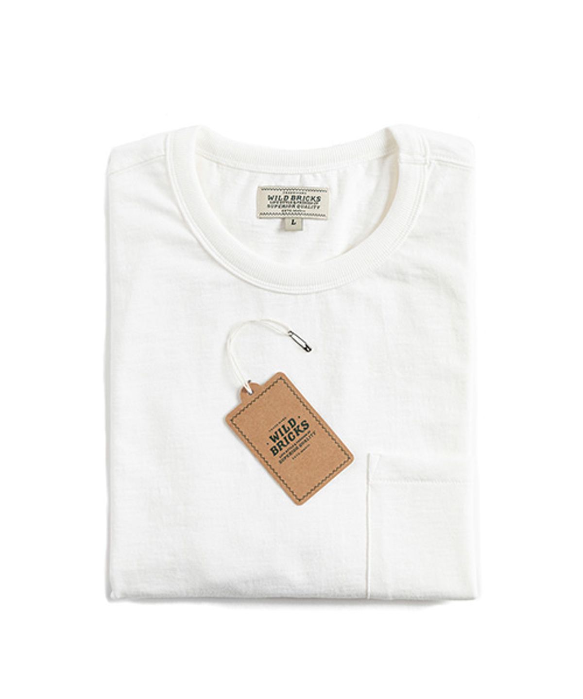 와일드 브릭스(WILD BRICKS) SB ESSENTIAL POCKET T-SHIRT (white)