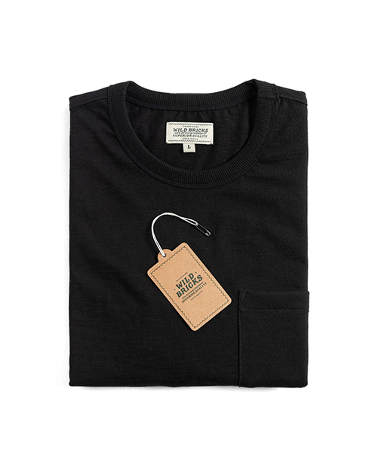 와일드 브릭스(WILD BRICKS) SB ESSENTIAL POCKET T-SHIRT (black)