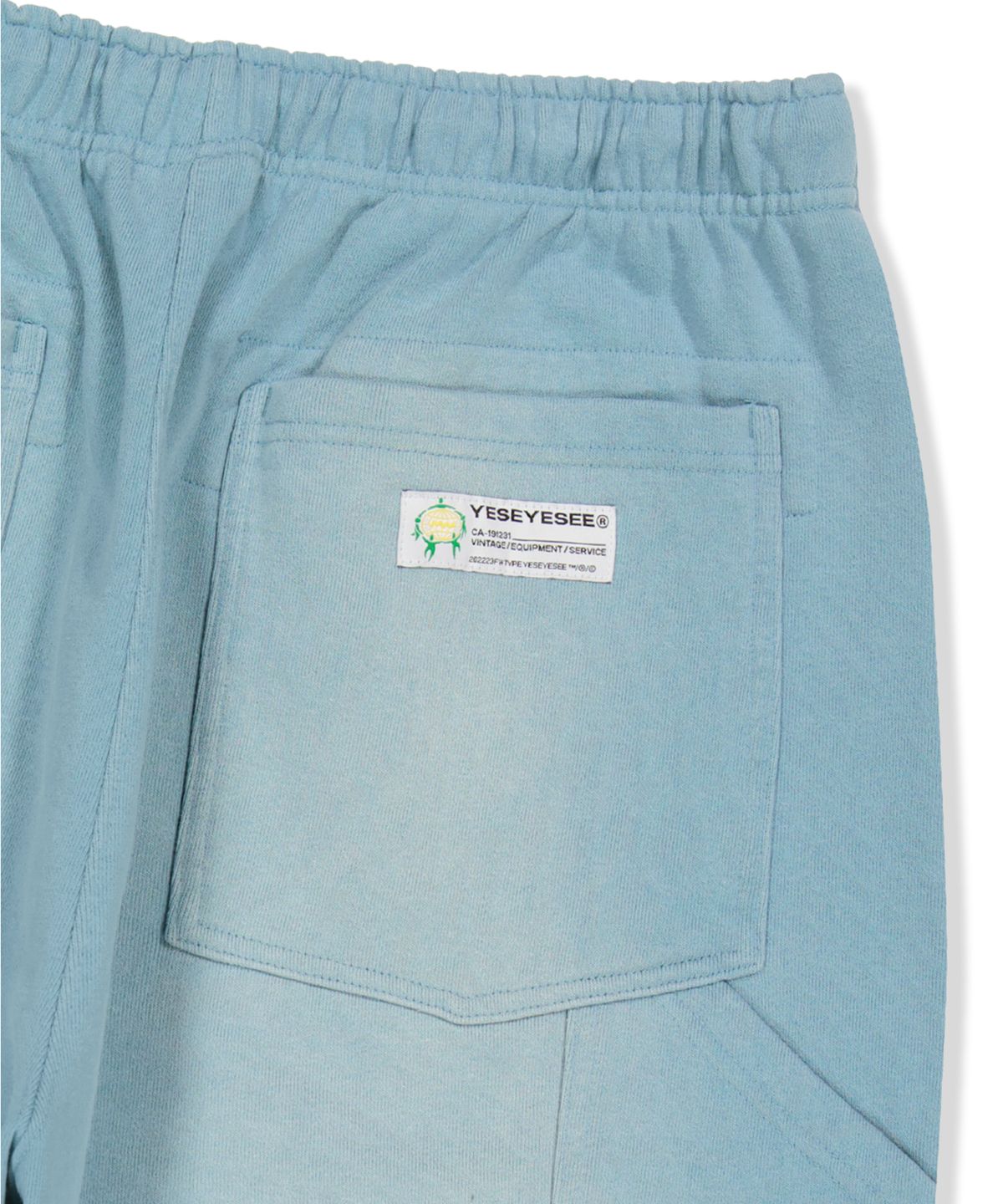 예스아이씨(YESEYESEE) Y.E.S Native Symbol Carpenter Sweat Shorts Light Blue