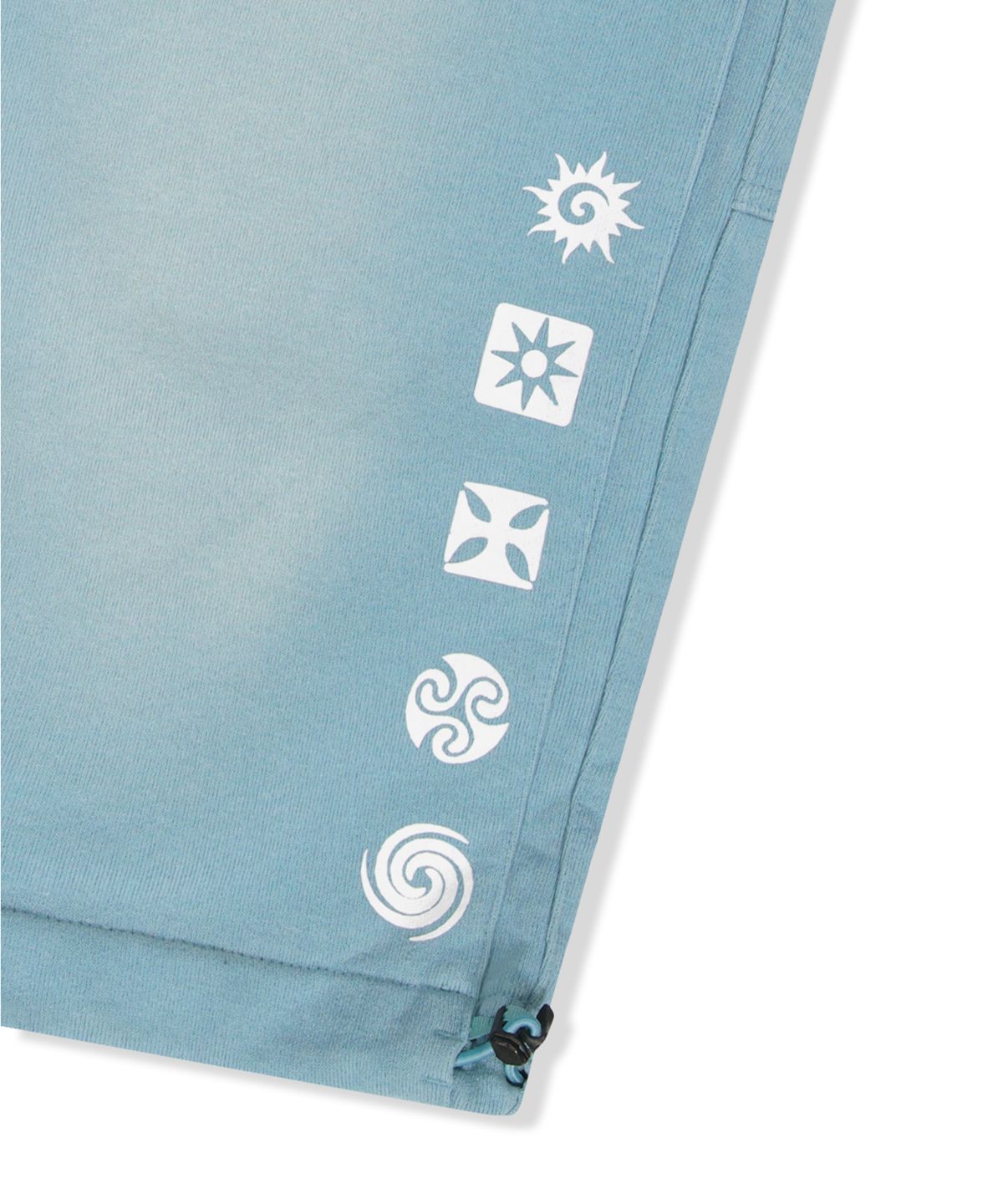 예스아이씨(YESEYESEE) Y.E.S Native Symbol Carpenter Sweat Shorts Light Blue
