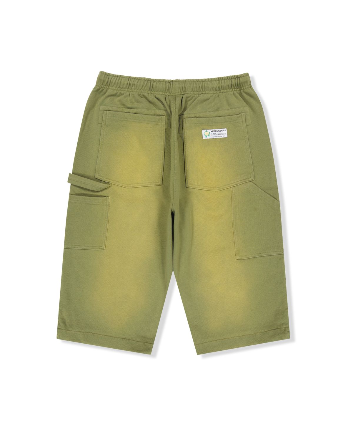 예스아이씨(YESEYESEE) Y.E.S Native Symbol Carpenter Sweat Shorts Kale