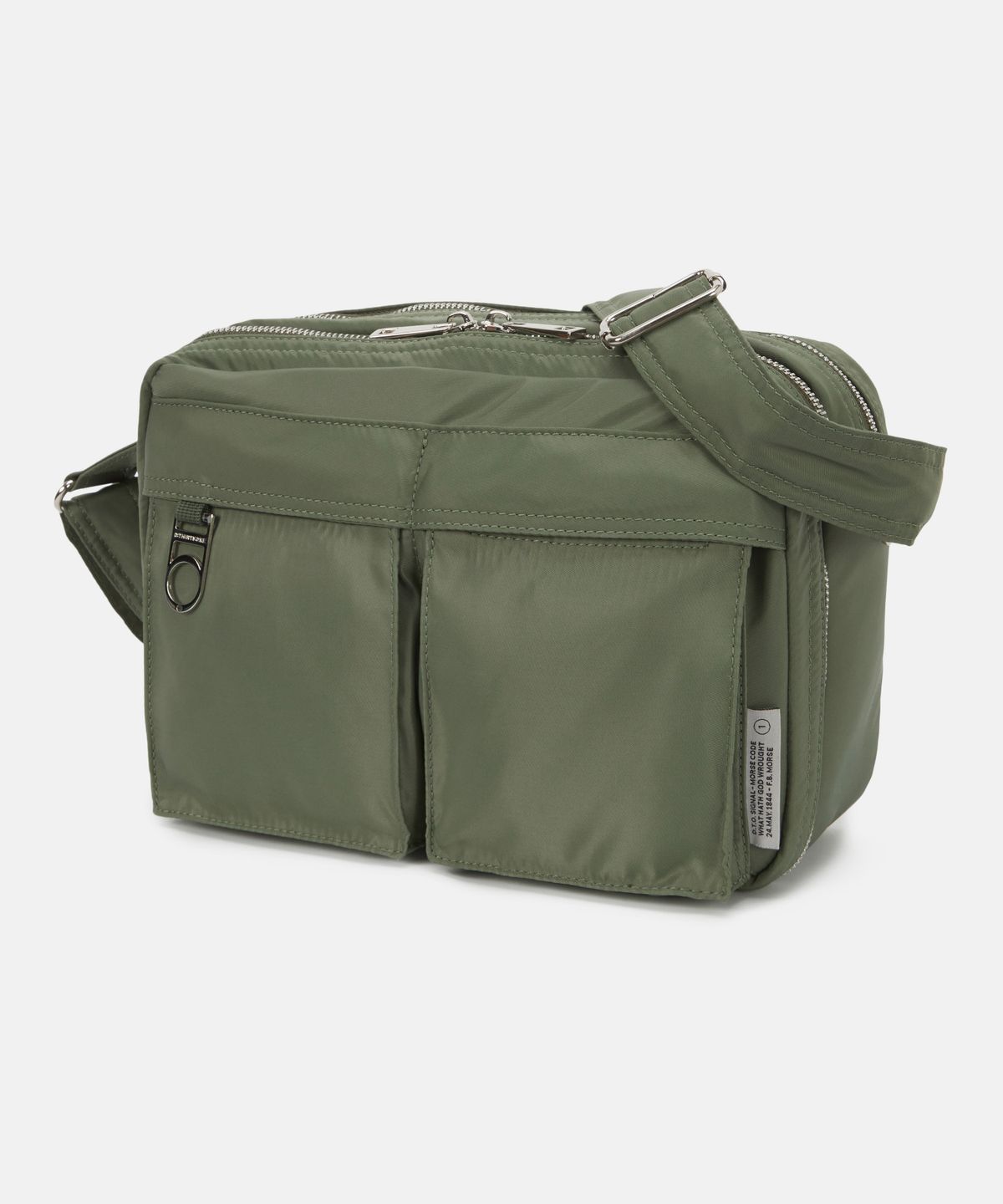 디써티원(DTHIRTYONE) Nylon Two Pocket Messenger Bag (OLIVE GREEN)