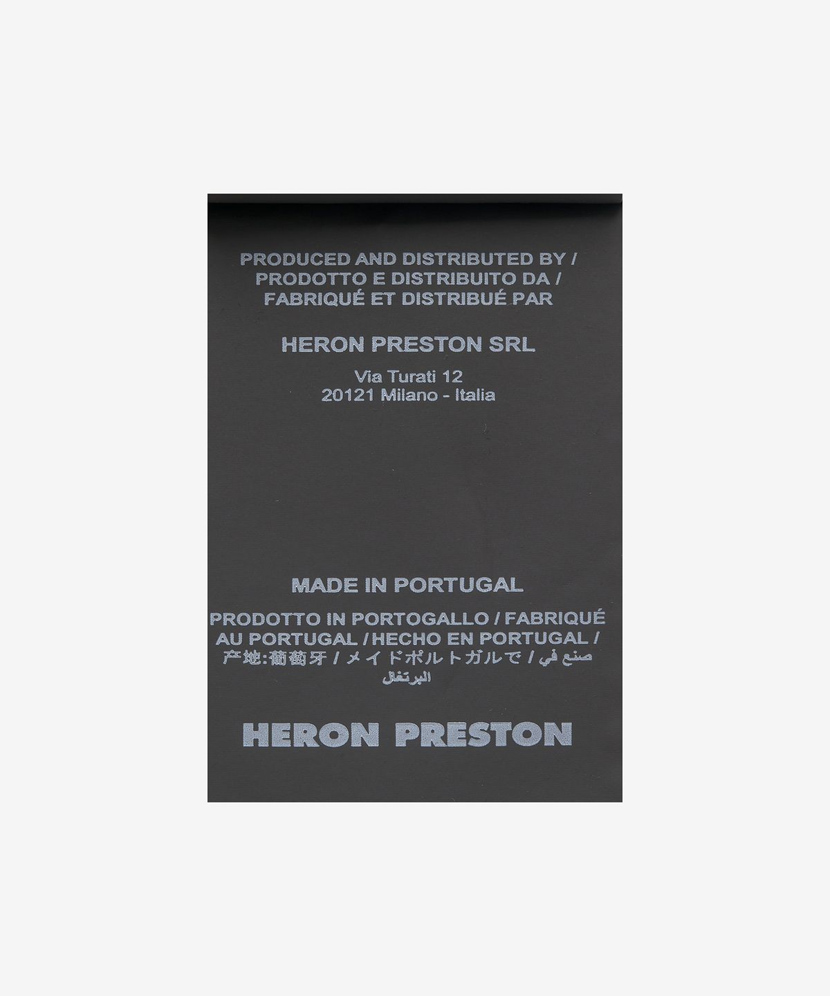 헤론 프레스톤(HERON PRESTON) 프린트 맨투맨 - 블랙 / HMBA020S23JER0021001