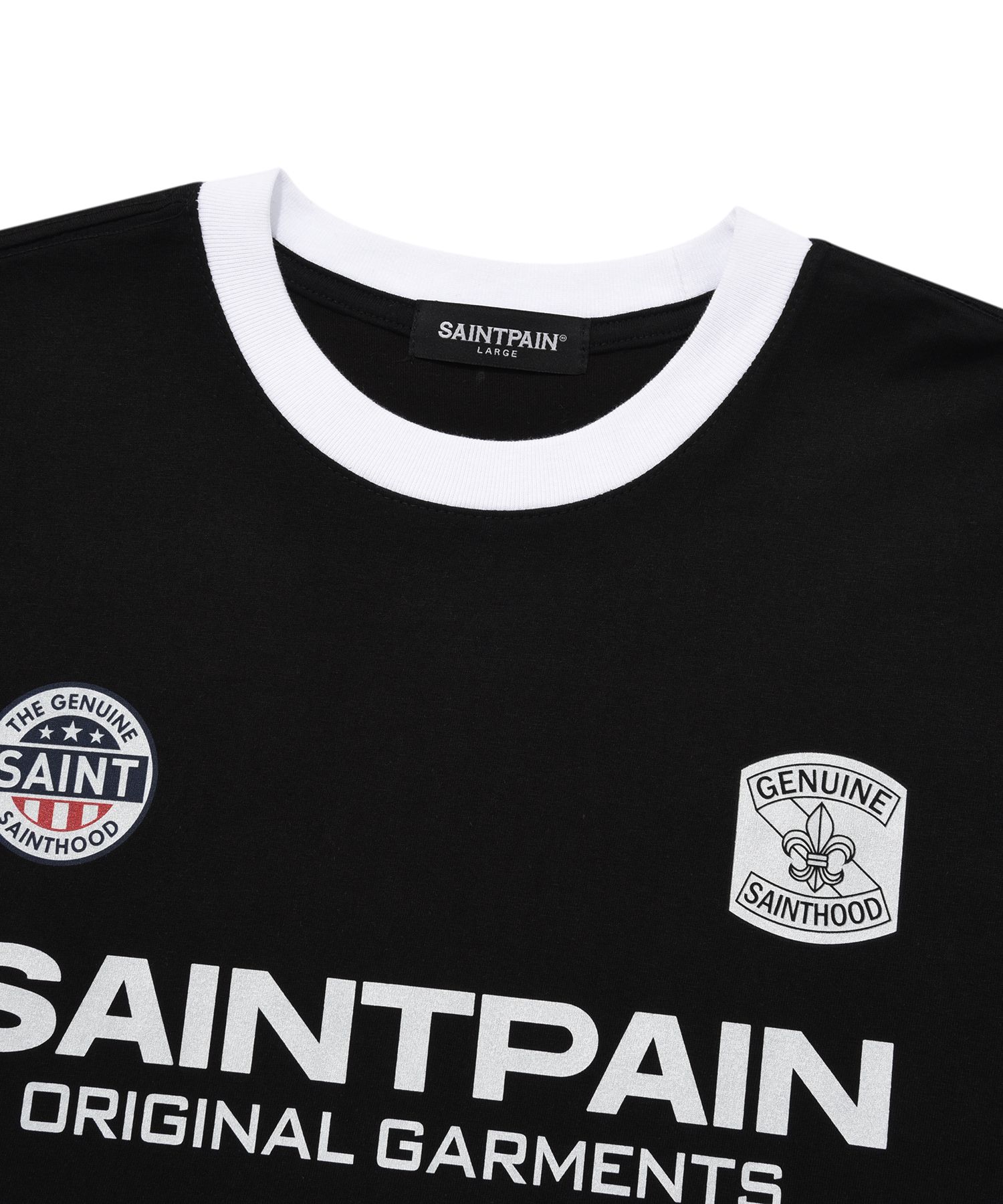 MUSINSA | SAINTPAIN SP Saint Club T-Shirt - Black