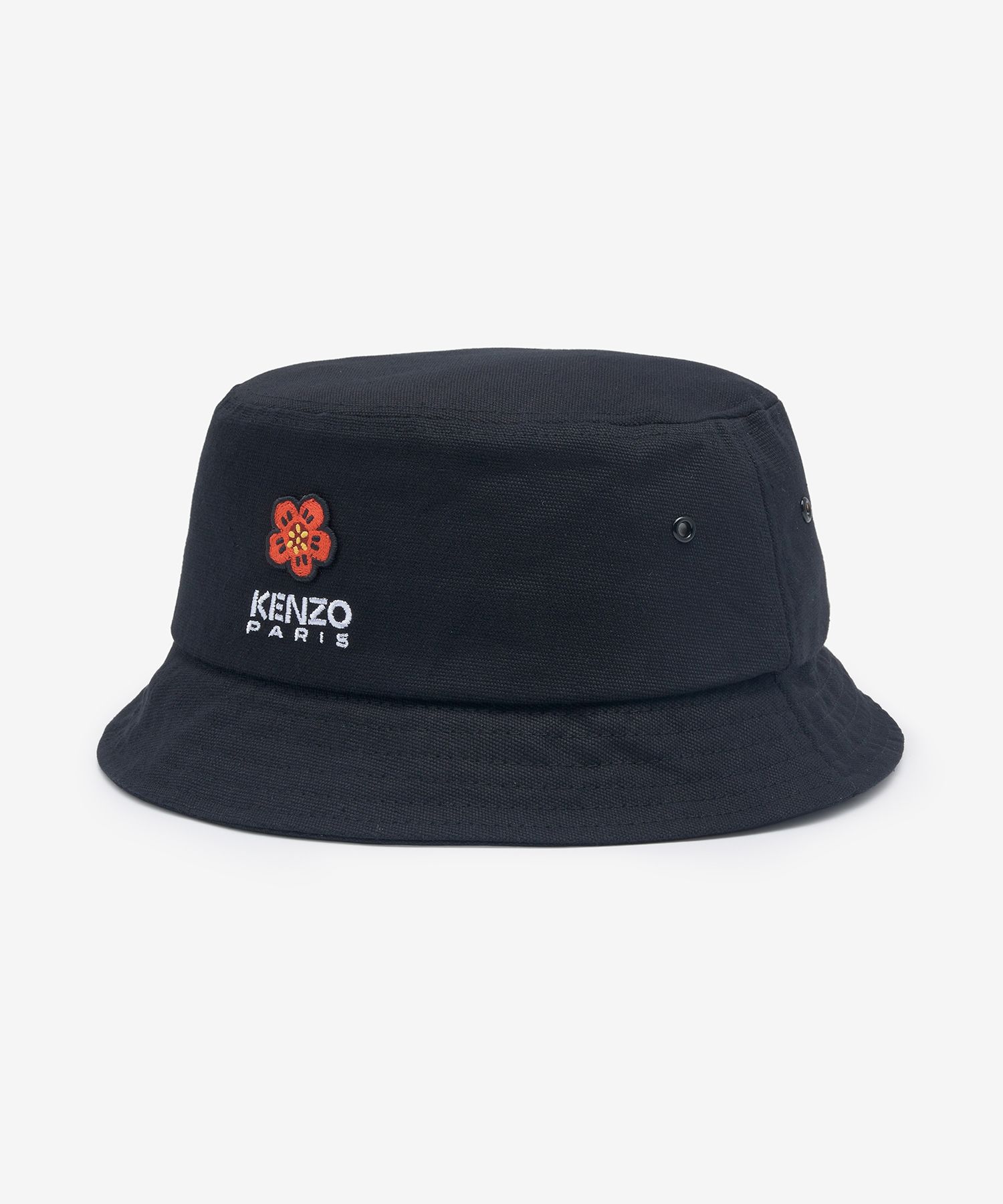 MUSINSA | KENZO Bork Flower Crest Bucket Hat - Black / FC65AC404F3399