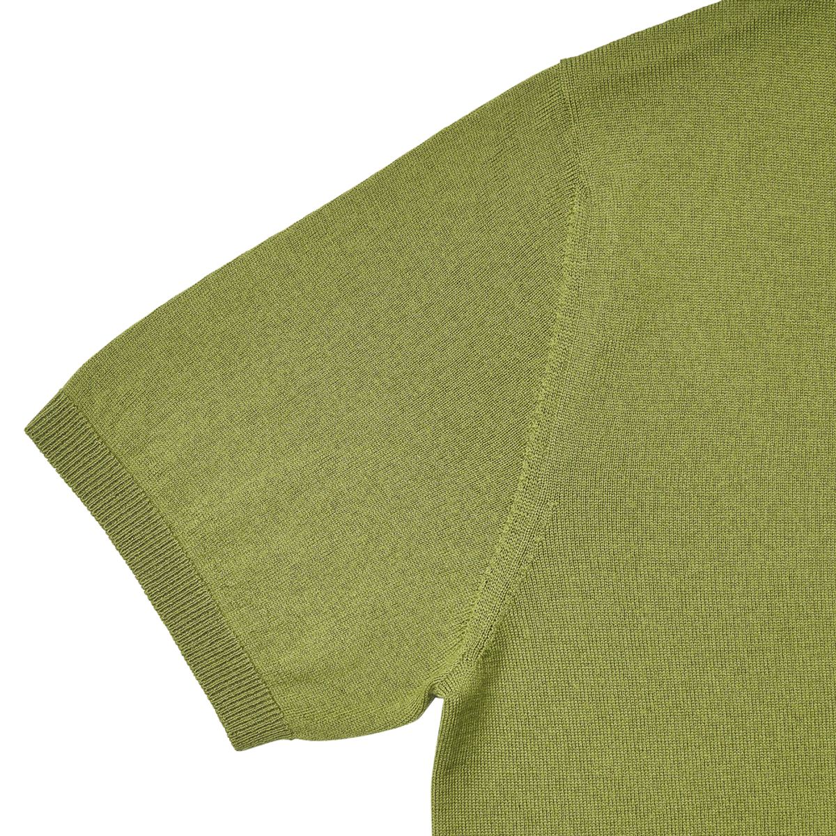 베르노(VERNO) Short Sleeve Basic Round Knit Green