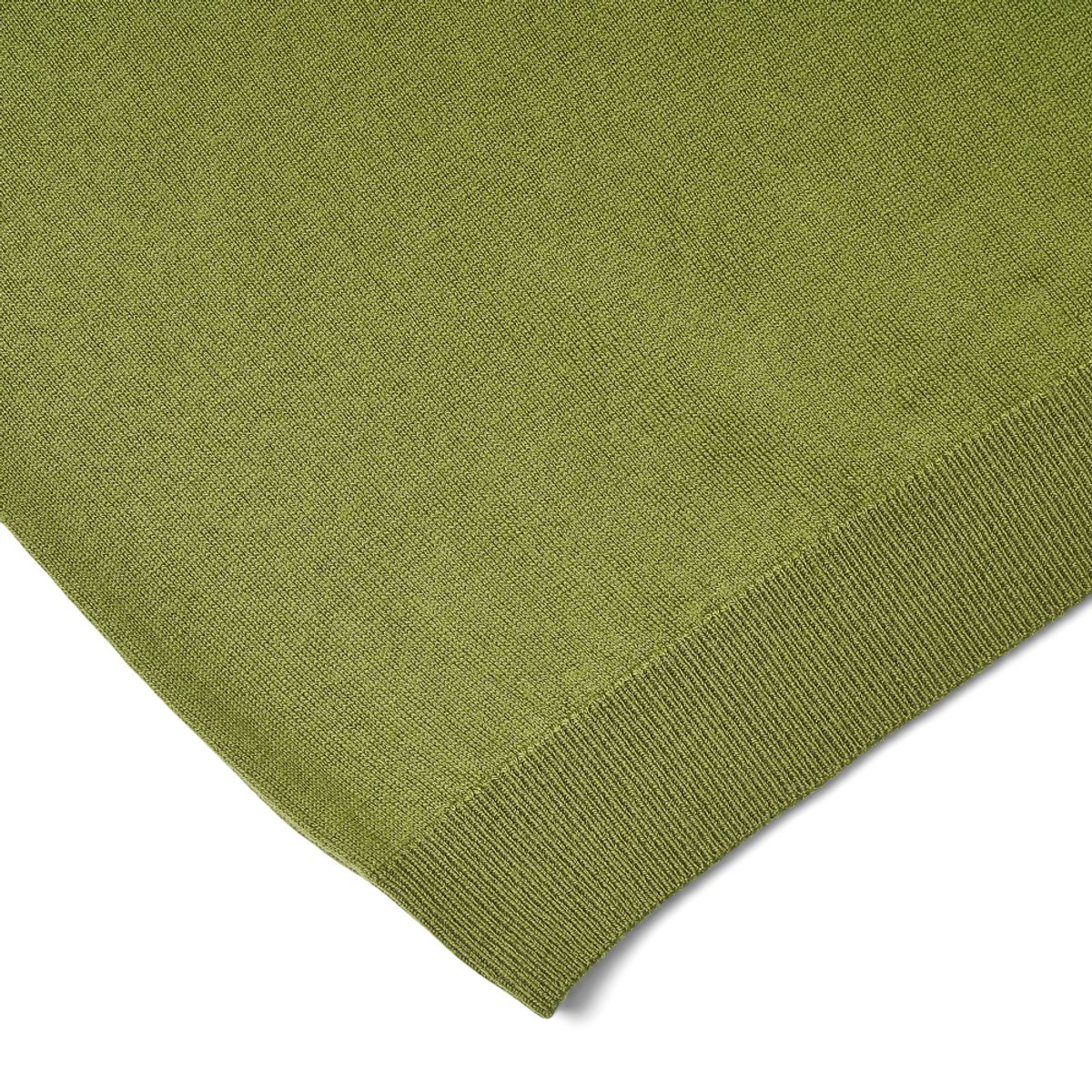 베르노(VERNO) Short Sleeve Basic Round Knit Green