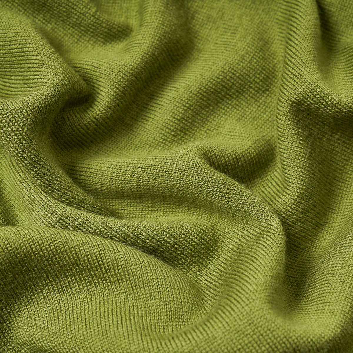 베르노(VERNO) Short Sleeve Basic Round Knit Green