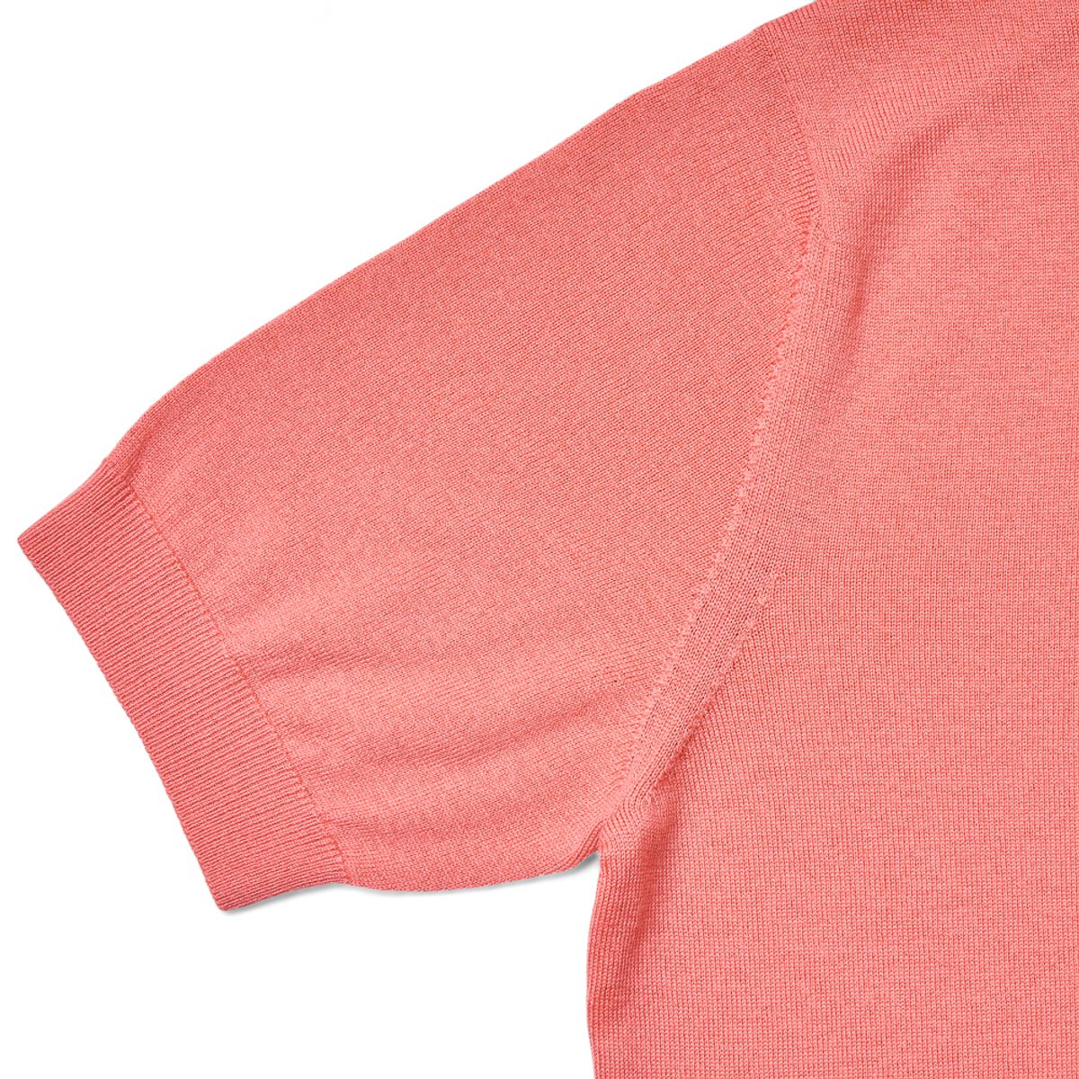 베르노(VERNO) Short Sleeve Basic Polo Knit Pink
