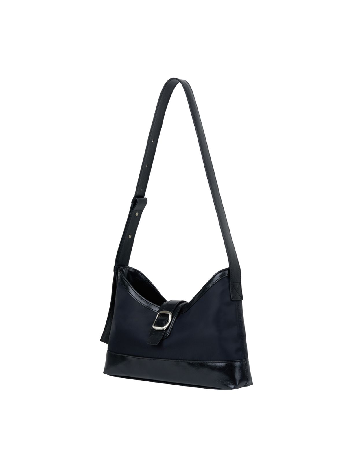 세미코드(SEMICODE) veil middle bag - nylon black