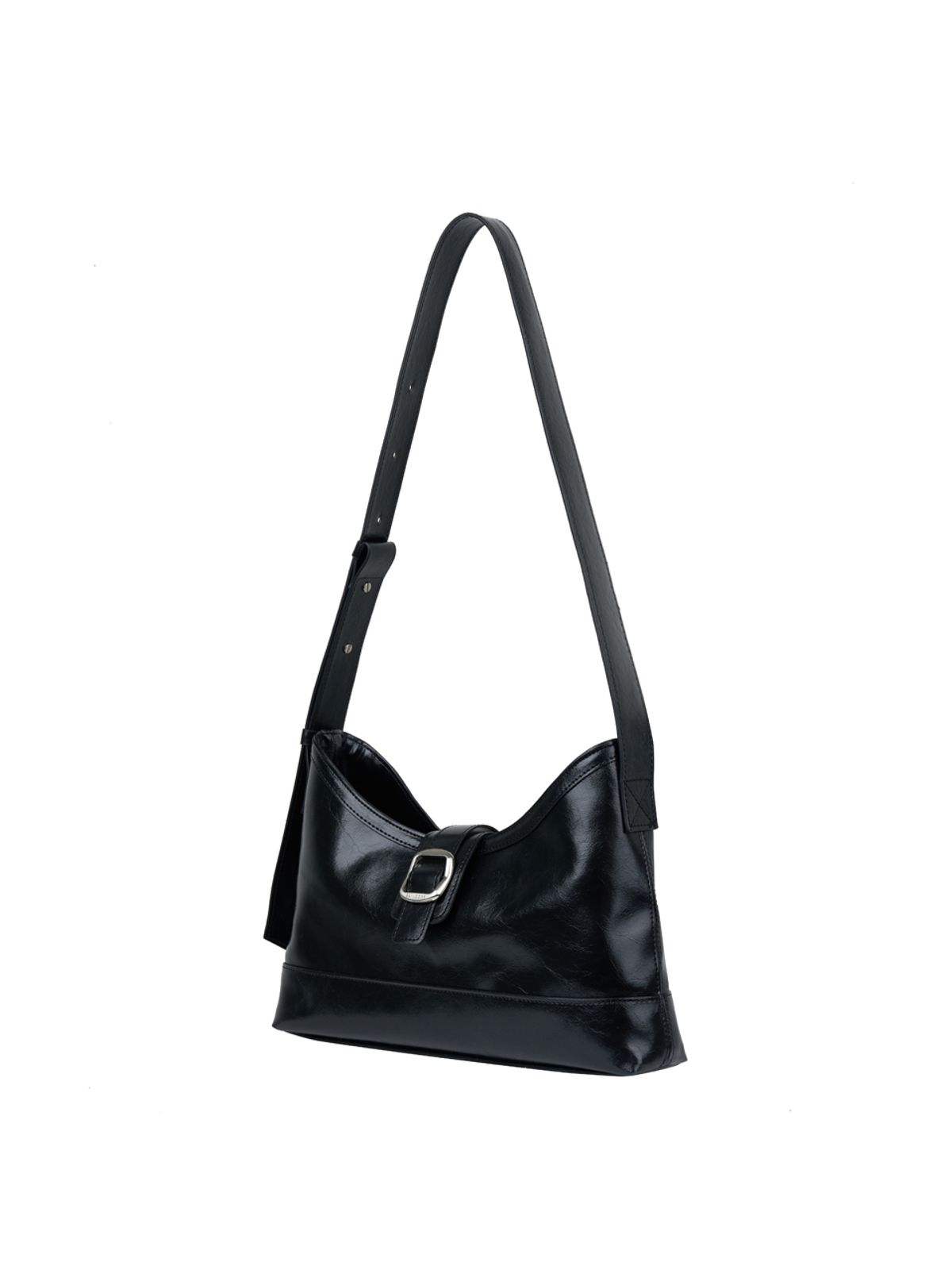 세미코드(SEMICODE) veil middle bag - black