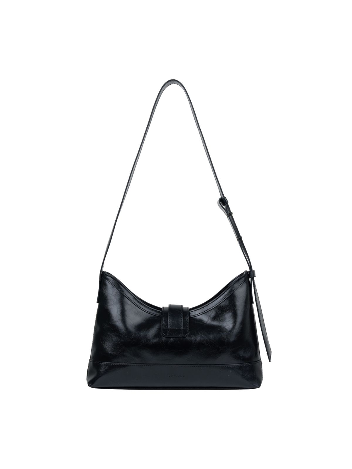 세미코드(SEMICODE) veil middle bag - black