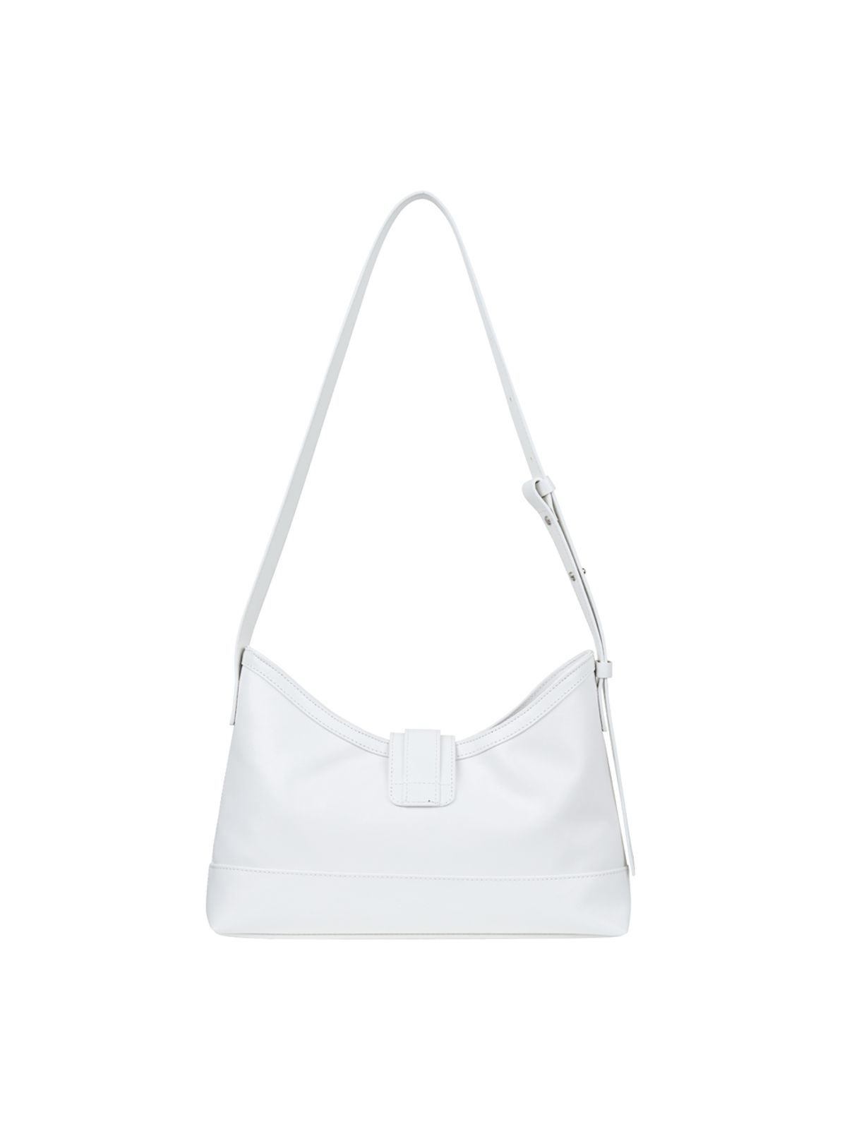 세미코드(SEMICODE) veil middle bag - white
