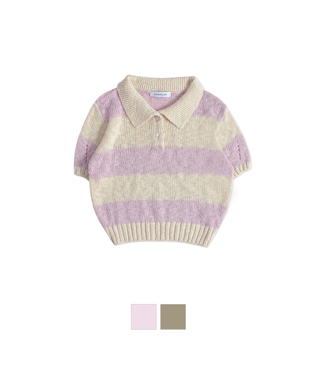 판도라핏(PANDORAFIT) Odd Stripe Collar Knit