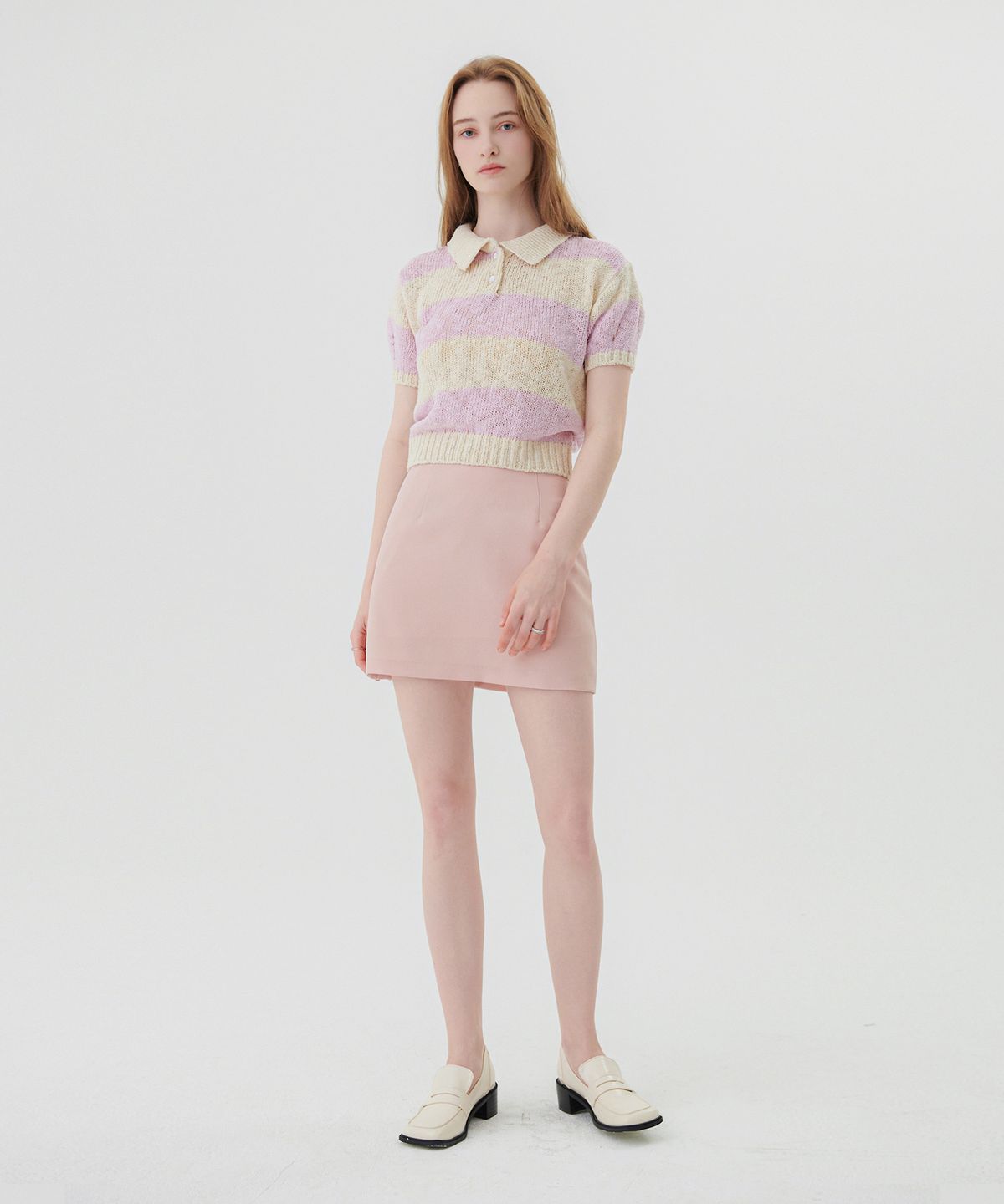 판도라핏(PANDORAFIT) Odd Stripe Collar Knit