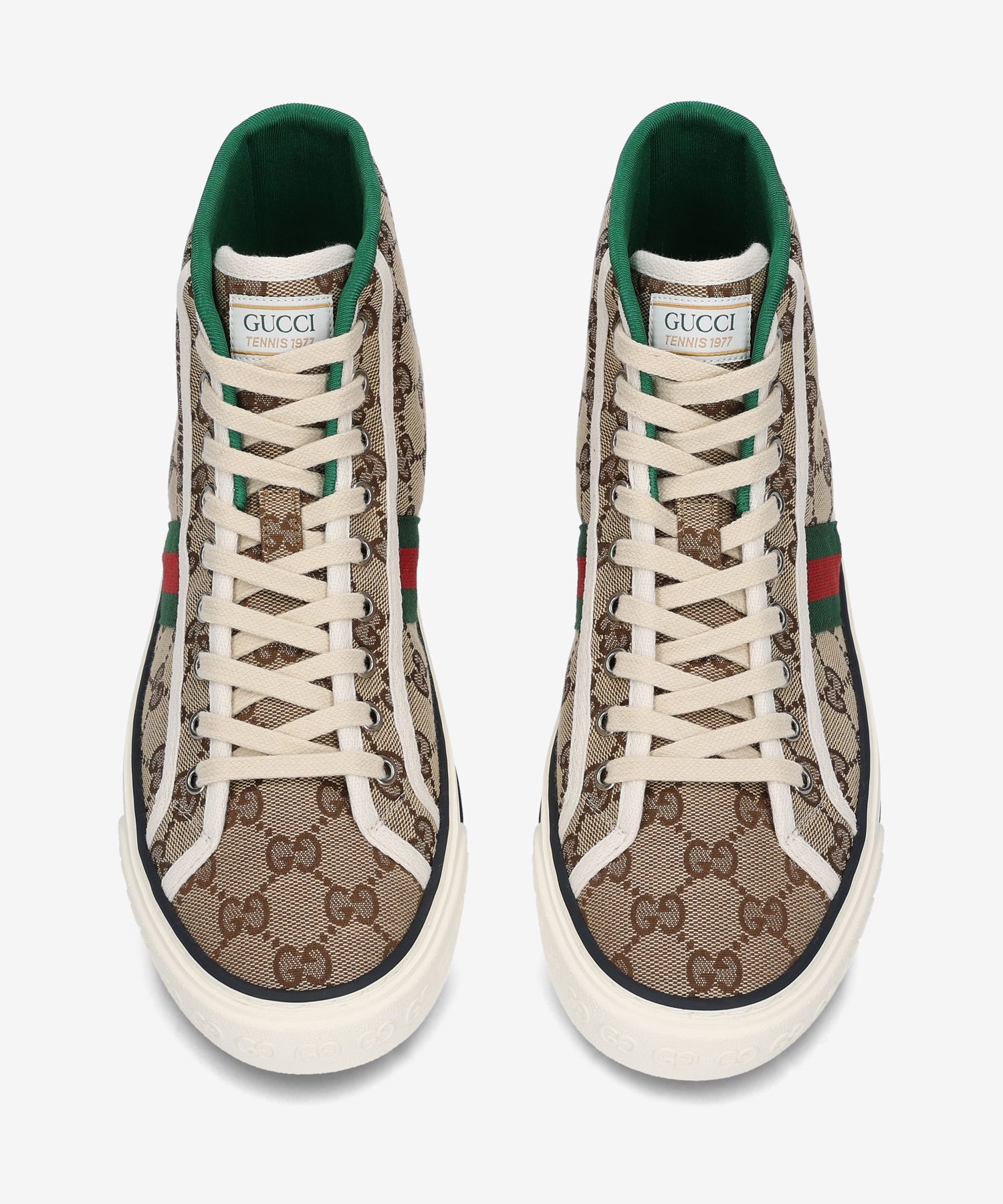 【GUCCI】Tennis 1977 High Top Sneakers Beige:Ebony MUSINSA | GUCCI Tennis 1977 High Top Sneakers - Beige:Ebony