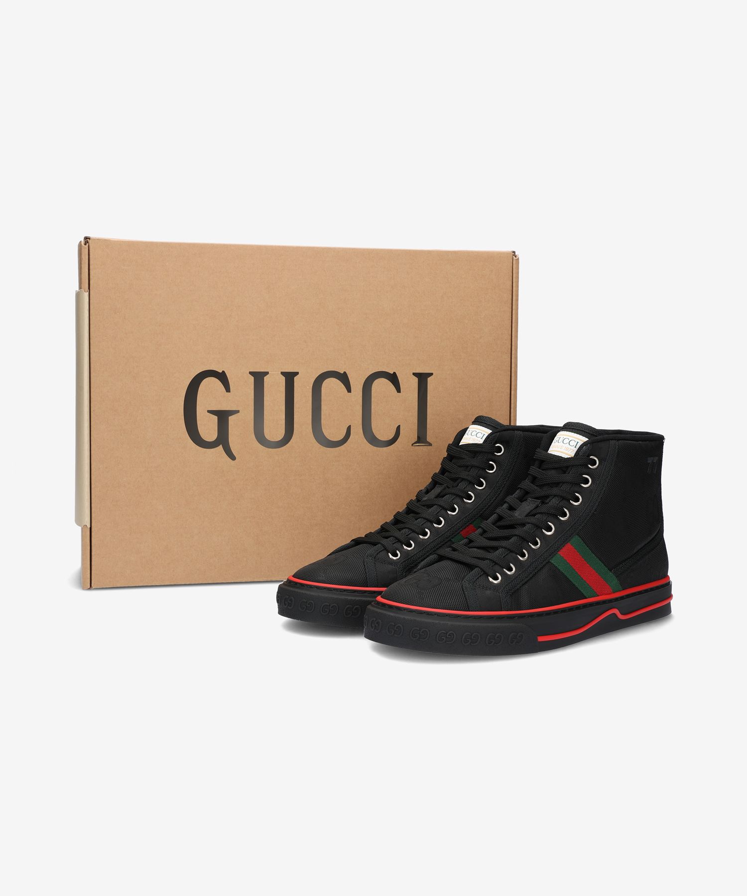 MUSINSA | GUCCI Off-the-Grid High Top Sneakers - Black