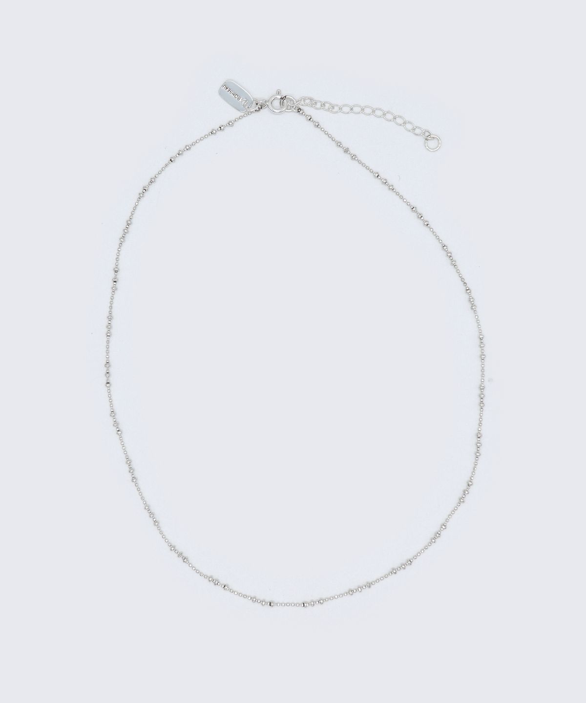 봉보(BONBEAU) Water drop silver chain Necklace 물방울 이태리 체인 925 실버볼 초커 목걸이