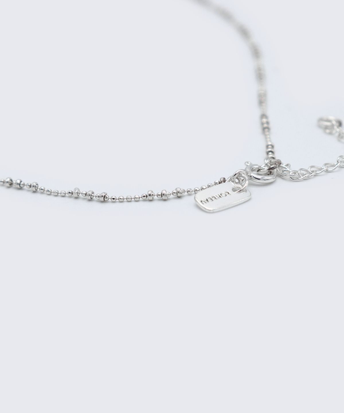 봉보(BONBEAU) Water drop silver chain Necklace 물방울 이태리 체인 925 실버볼 초커 목걸이