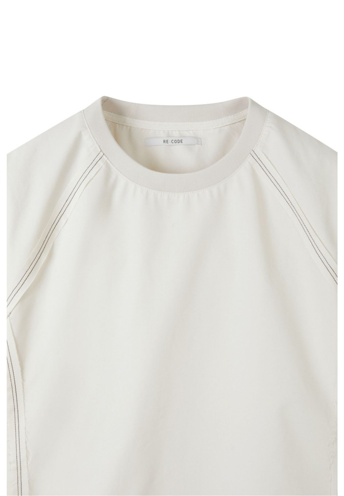 래코드(RECODE) Inside-Out Seams Woven Shirt_RKTAM23693IVX