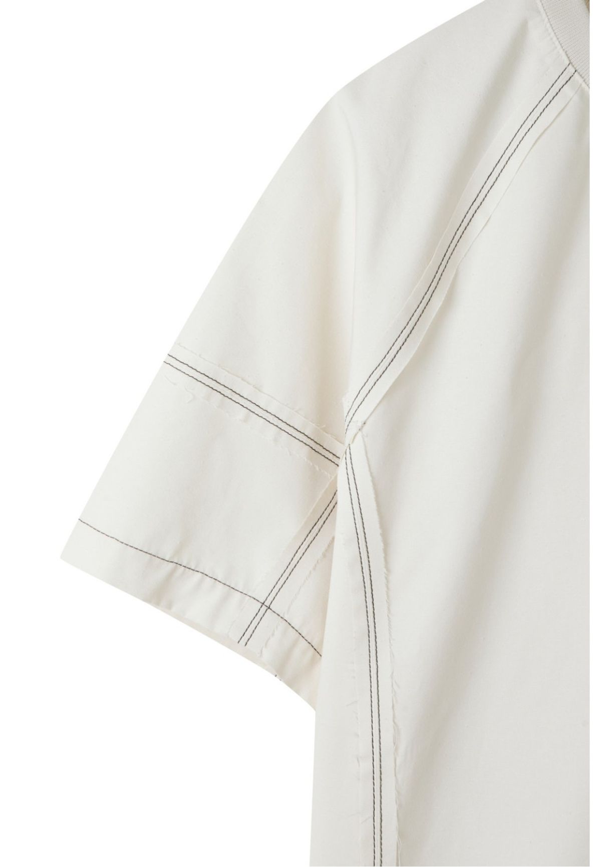 래코드(RECODE) Inside-Out Seams Woven Shirt_RKTAM23693IVX
