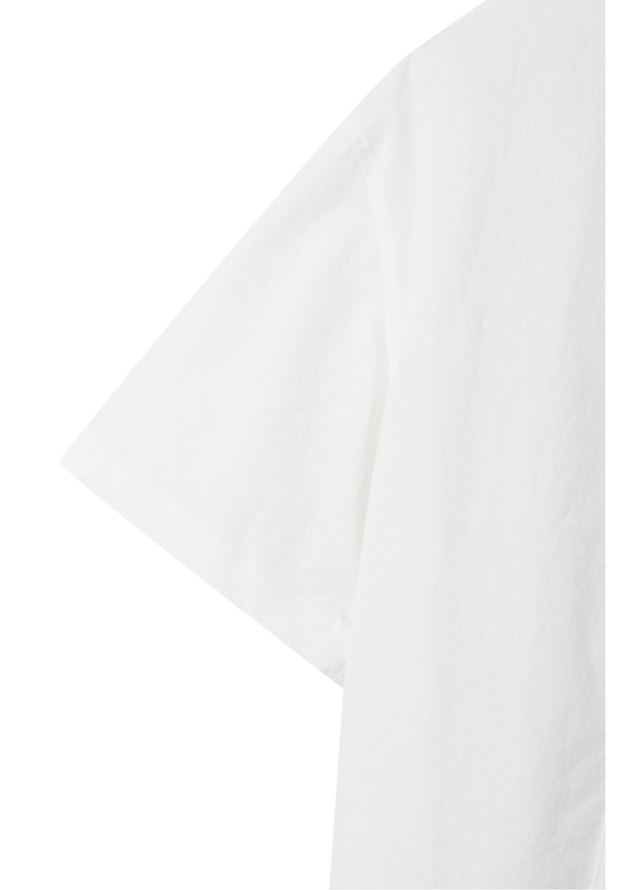 래코드(RECODE) Two Buttons Detail Shirt_RKSAM23631WHX