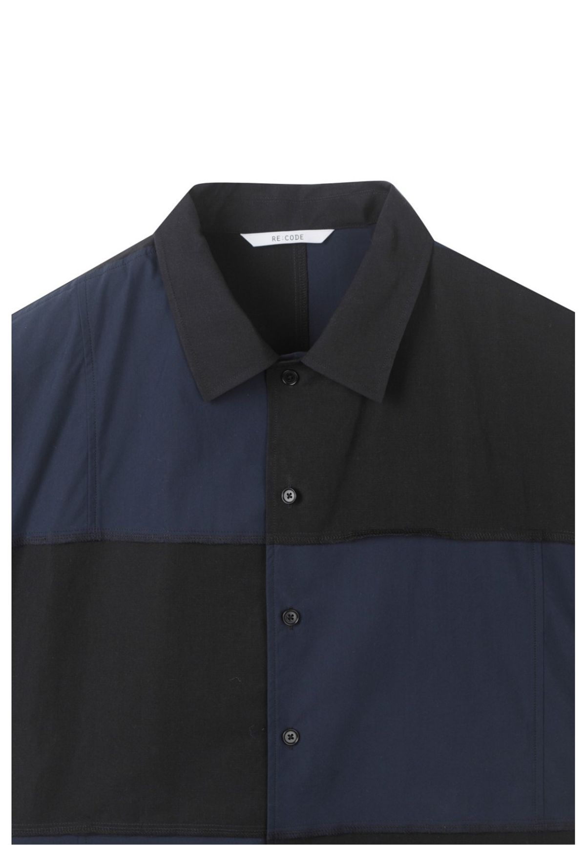 래코드(RECODE) Checkerboard Shirt_RKSAM23632BKX