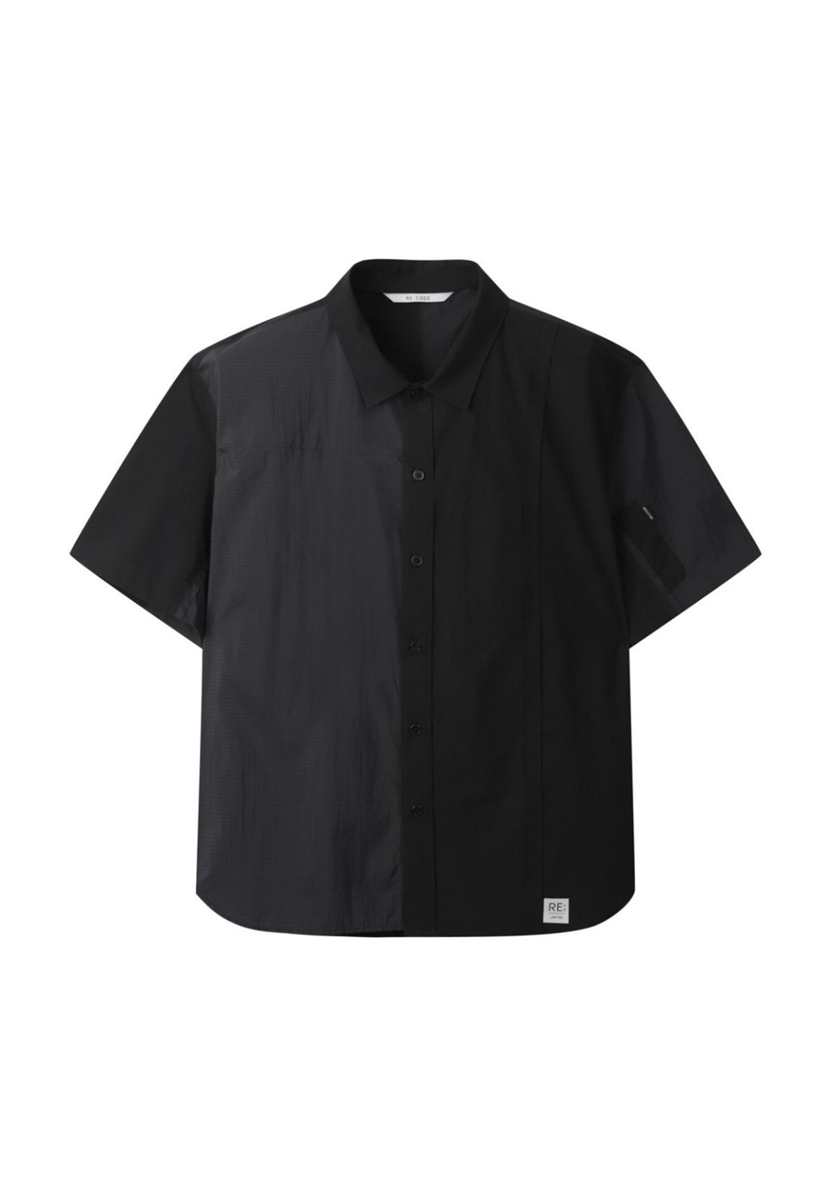 래코드(RECODE) Inside-Out Detail Shirt_RKSAM23610BKX