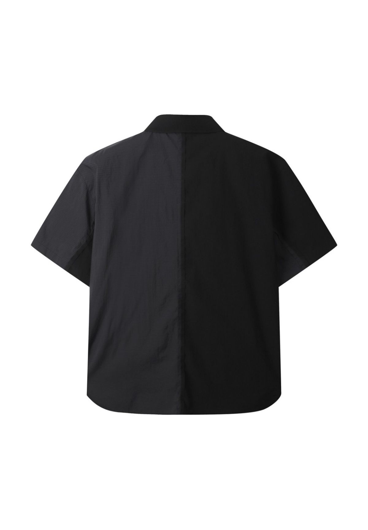 래코드(RECODE) Inside-Out Detail Shirt_RKSAM23610BKX