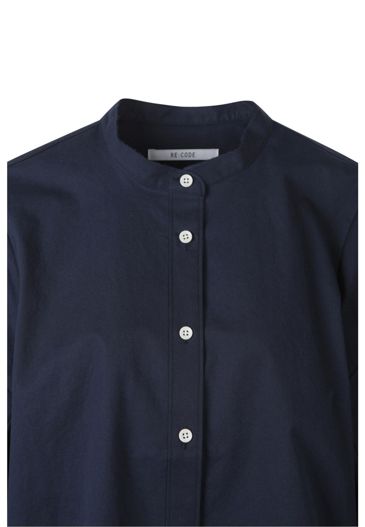 래코드(RECODE) [여성] Voluminous Sleeve Stand Collar Blouse_RQSAS23538NYX