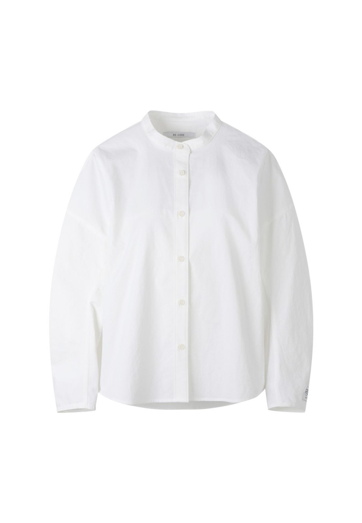 래코드(RECODE) [여성] Voluminous Sleeve Stand Collar Blouse_RQSAS23538WHX