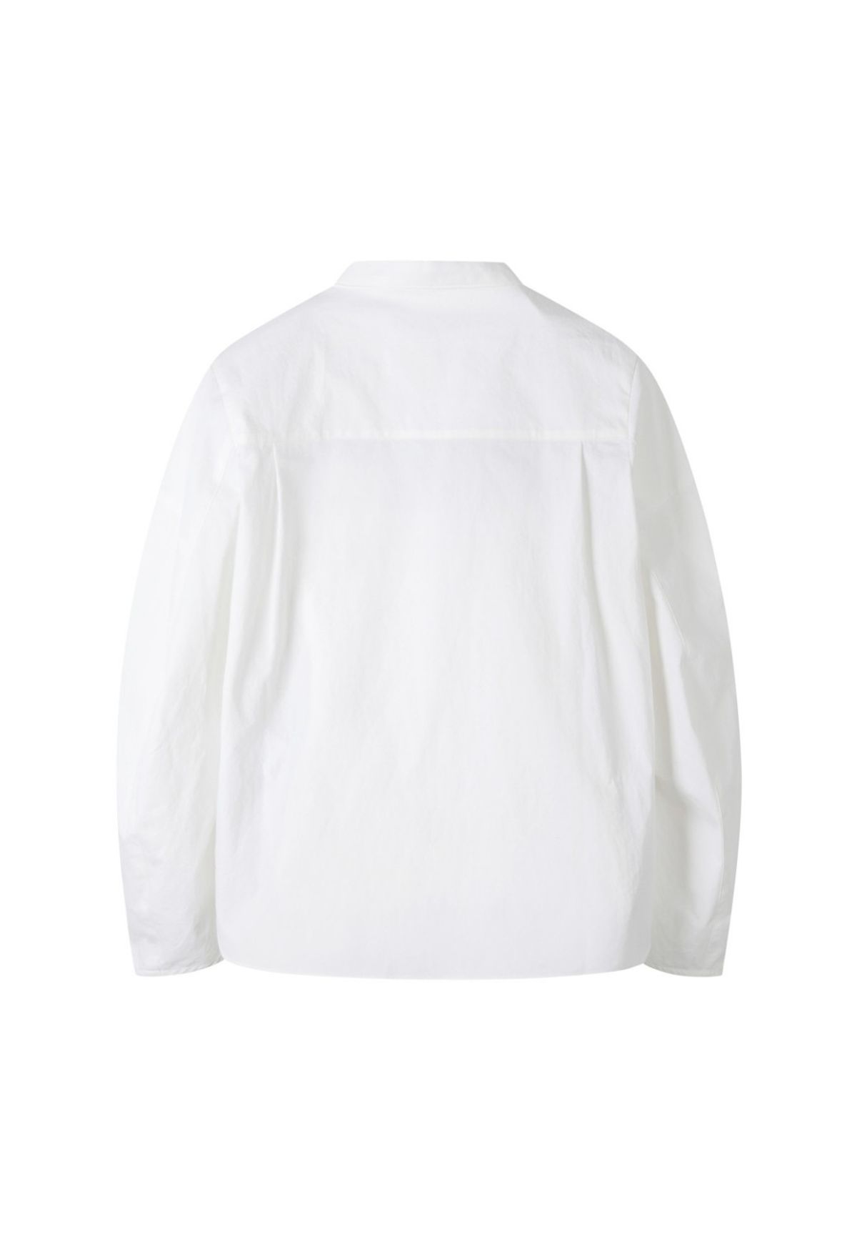 래코드(RECODE) [여성] Voluminous Sleeve Stand Collar Blouse_RQSAS23538WHX