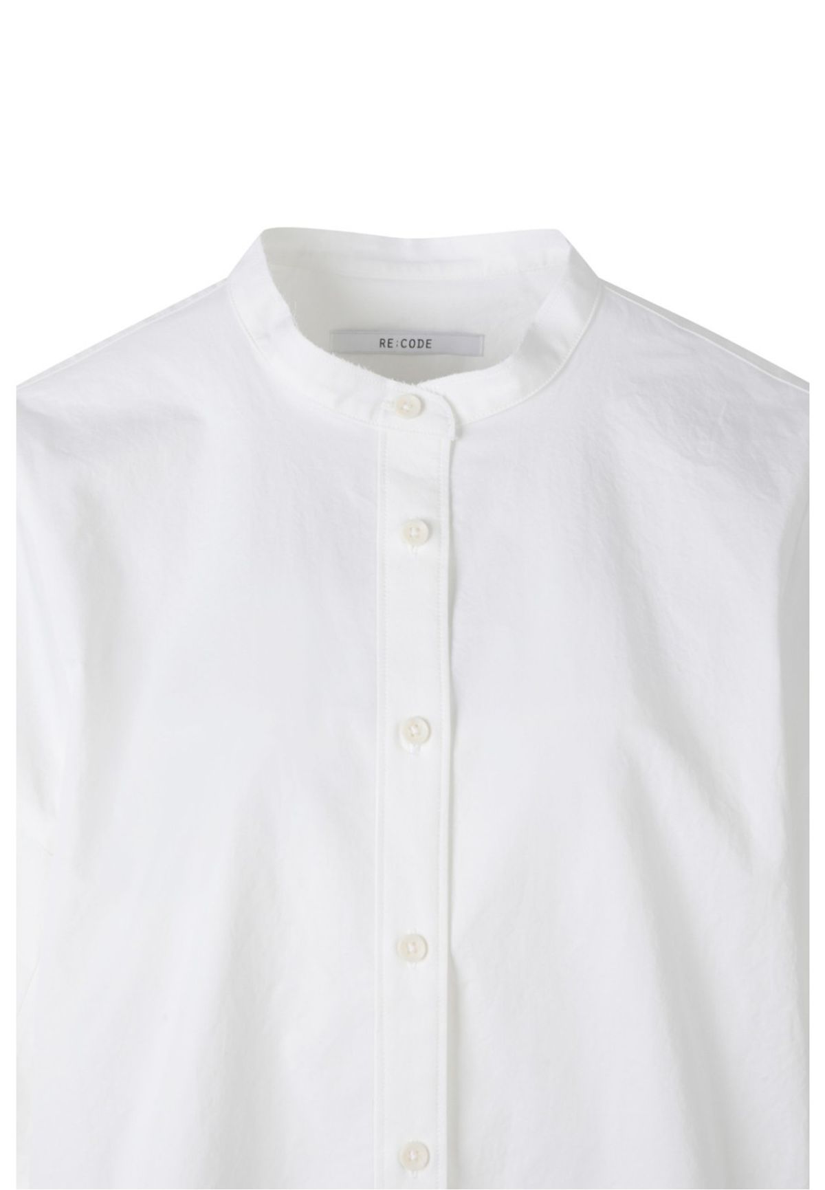 래코드(RECODE) [여성] Voluminous Sleeve Stand Collar Blouse_RQSAS23538WHX