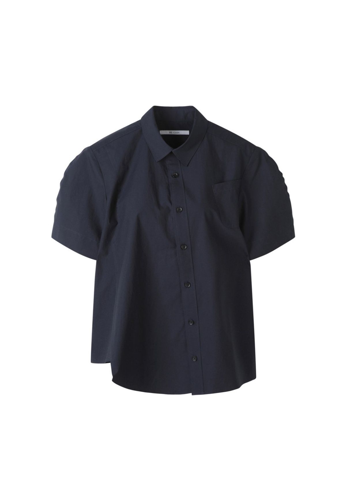 래코드(RECODE) [여성] Asymmetry Short Sleeve Blouse_RQSAM23556NYX