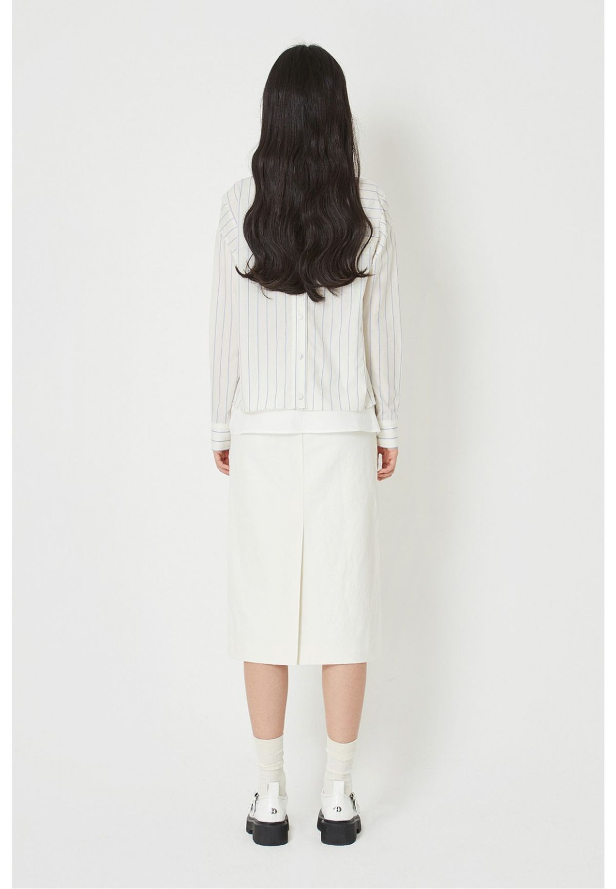 래코드(RECODE) [여성] Tied-up Midi Skirt_R0KAM23108IVX