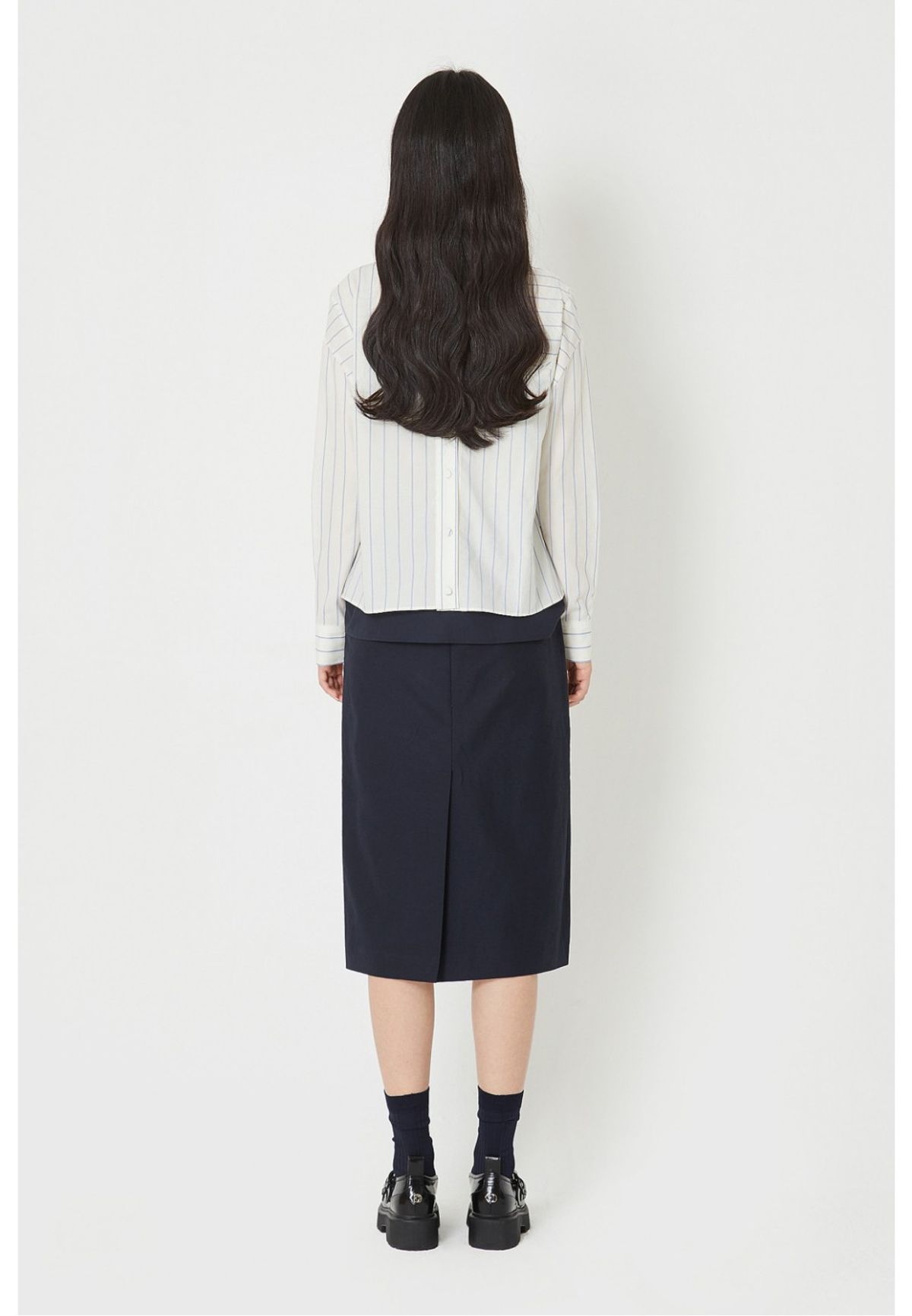 래코드(RECODE) [여성] Tied-up Midi Skirt_R0KAM23108NYX
