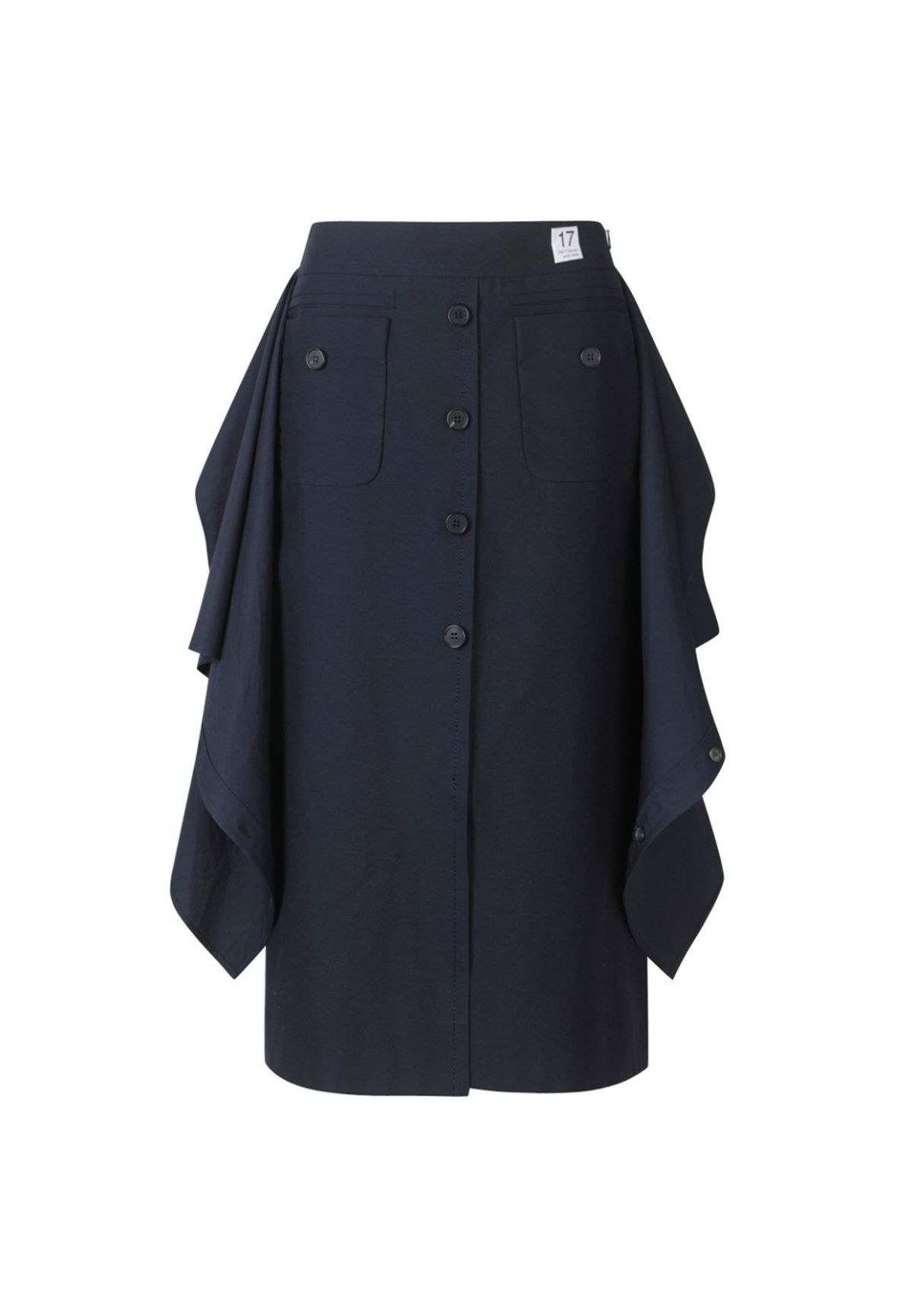 래코드(RECODE) [여성] Tied-up Midi Skirt_R0KAM23108NYX