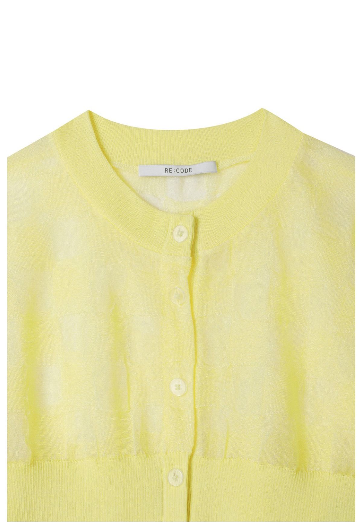 래코드(RECODE) [여성] Layered Sheer Crop Knit_RQWAM23554YEX