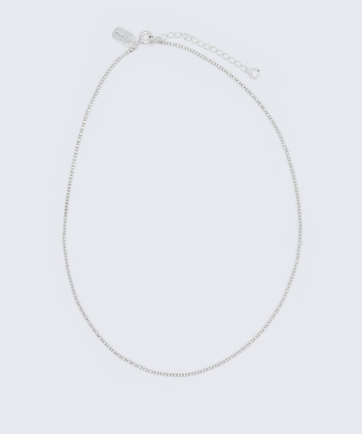봉보(BONBEAU) Lolli cutting silver chain Necklace 925실버 컷팅 이태리 체인 초커 목걸이