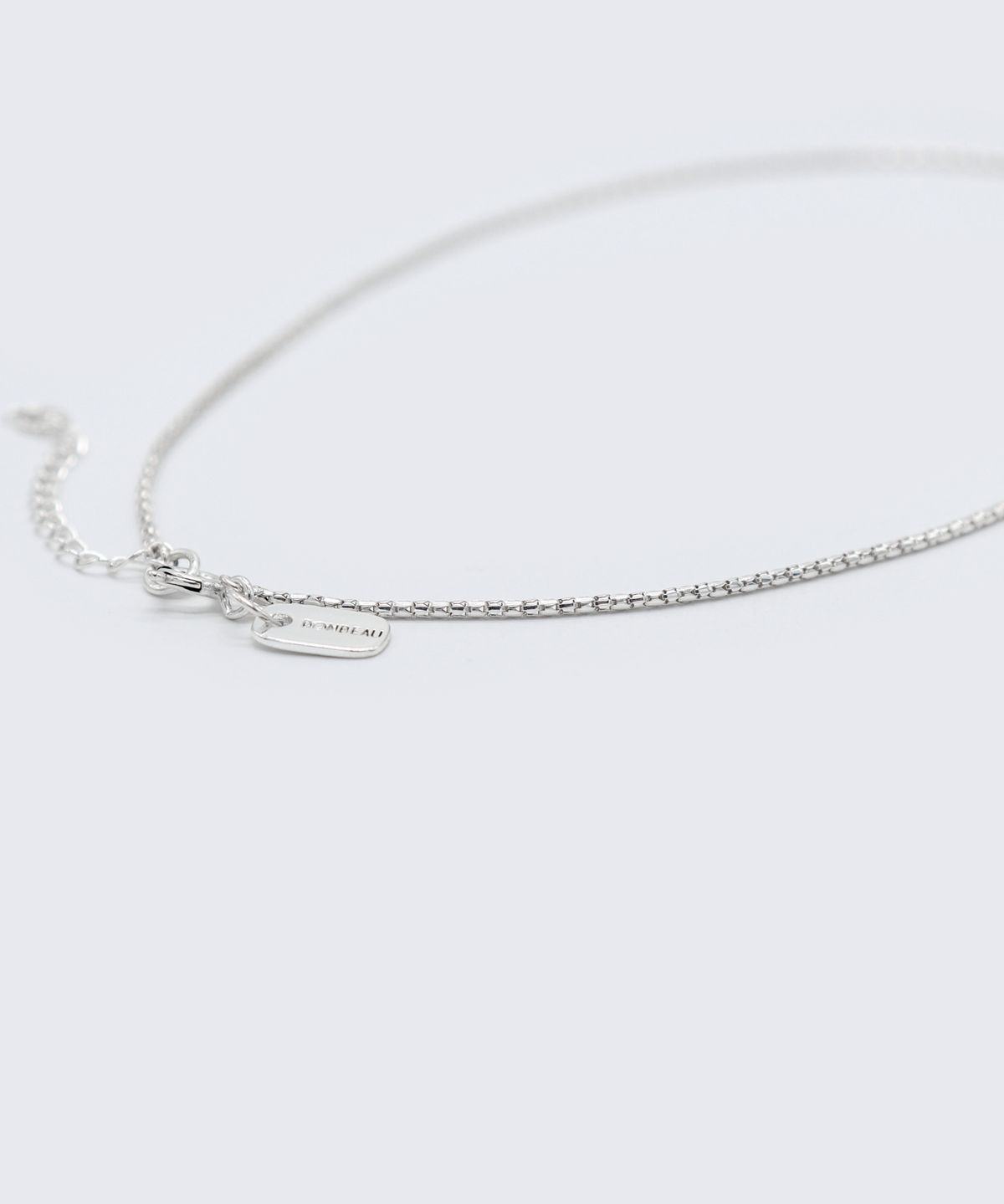 봉보(BONBEAU) Lolli cutting silver chain Necklace 925실버 컷팅 이태리 체인 초커 목걸이